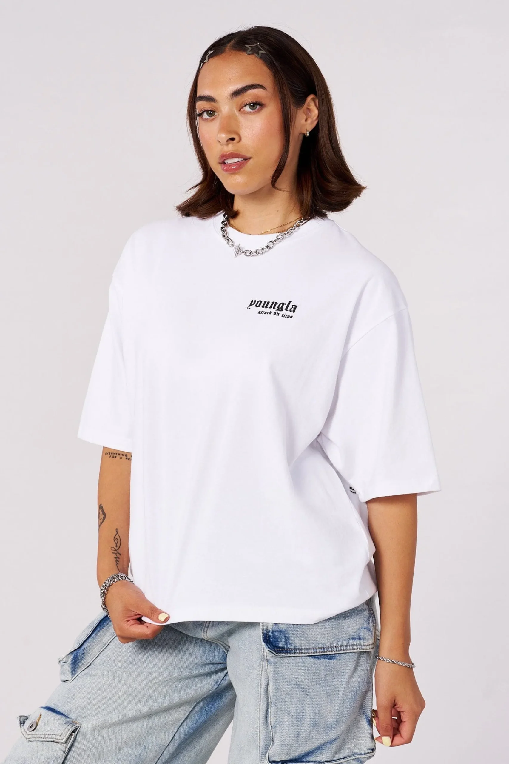 4186 - AOT© x YLA Cropped Tees