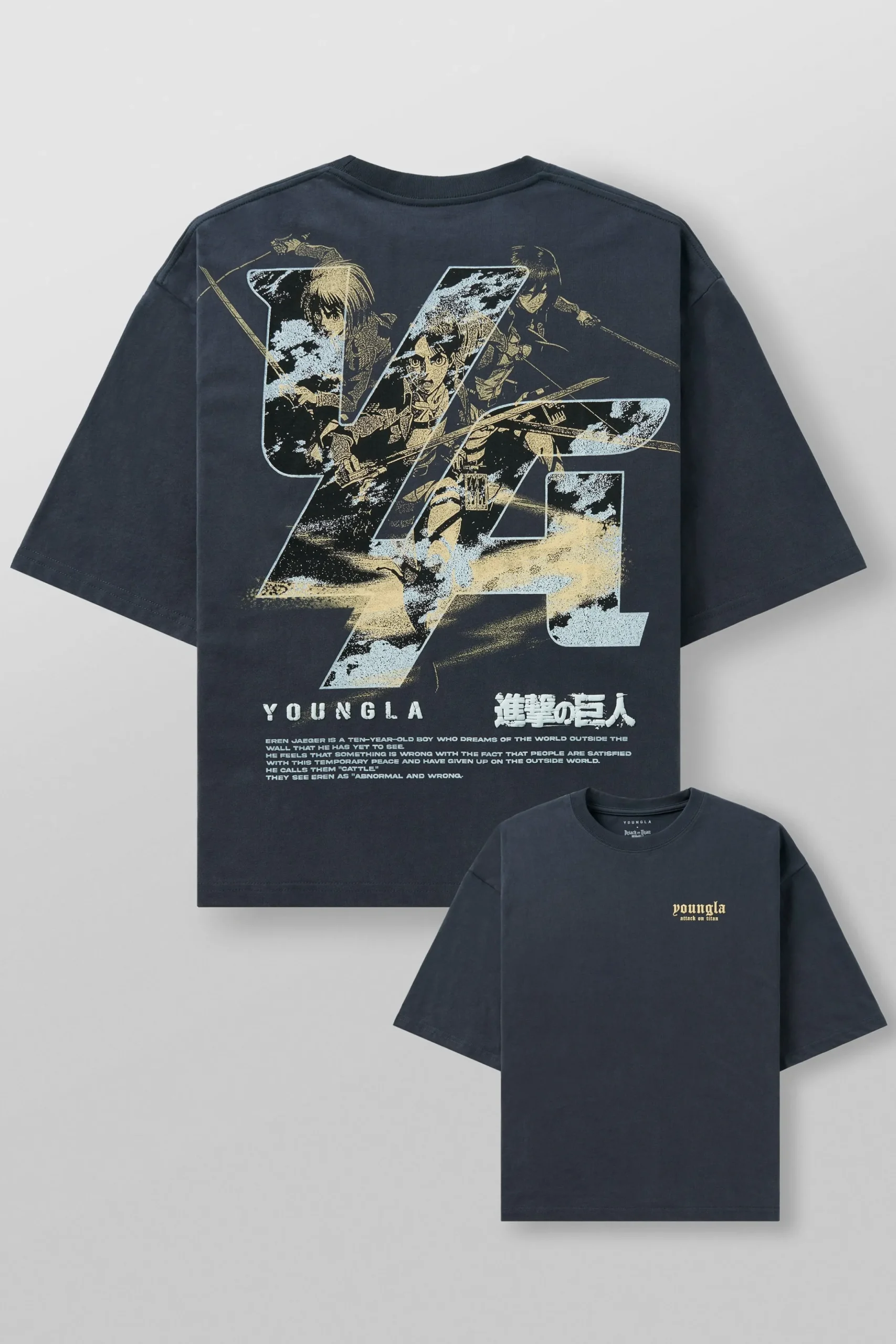 4186 - AOT© x YLA Cropped Tees