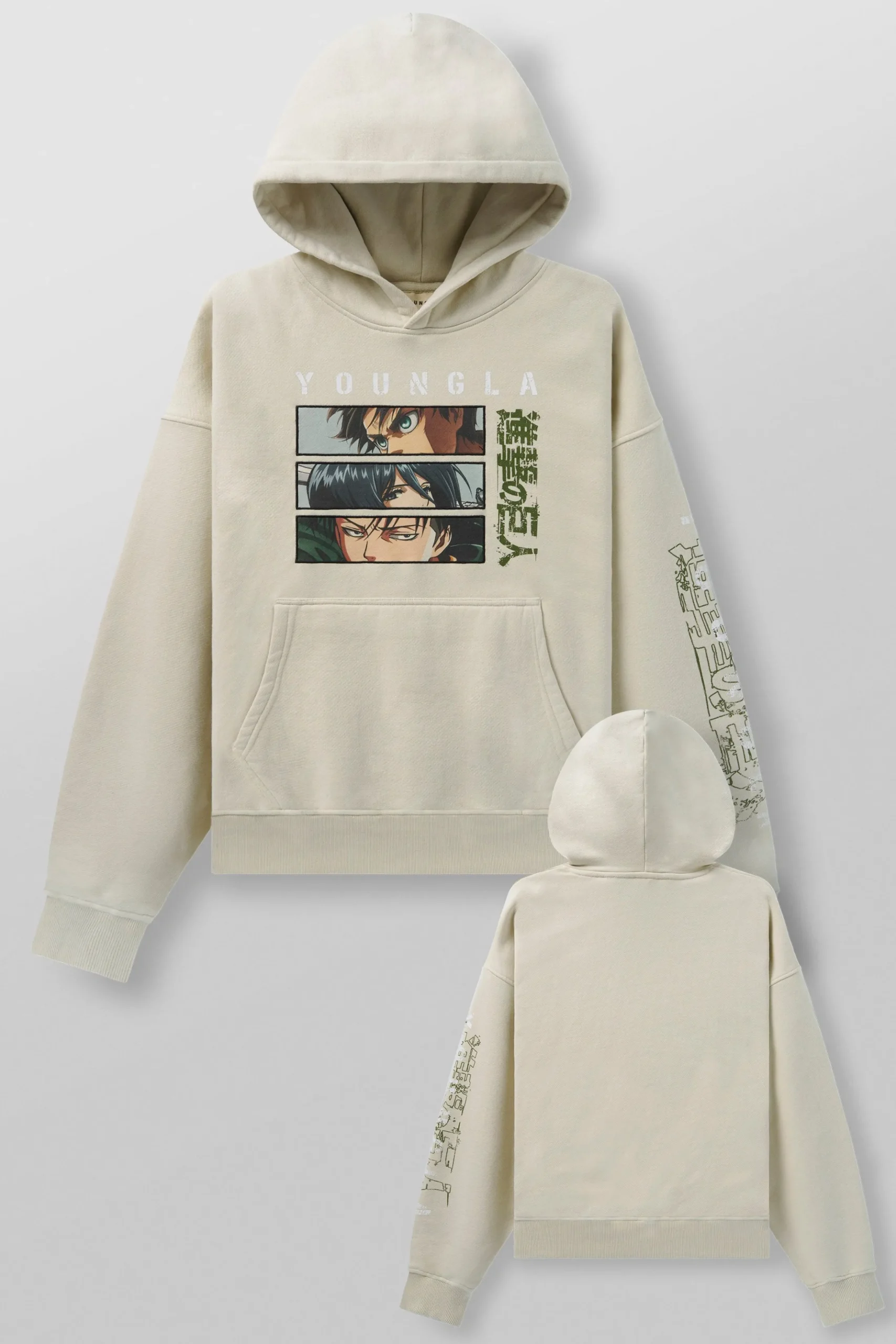 5129 - AOT© x YLA Pullover Hoodies