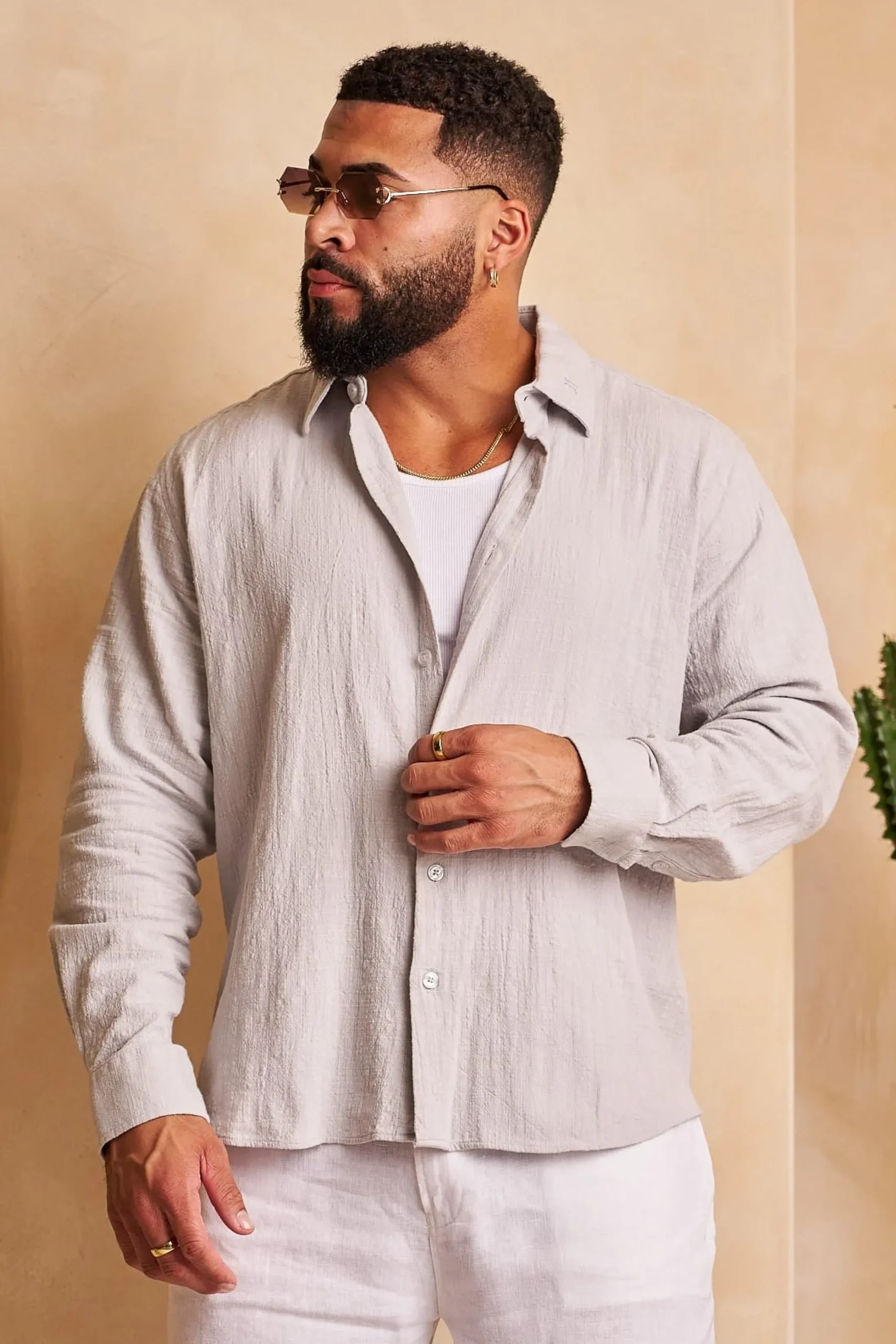 8095 - Cotton Linen Button-Ups