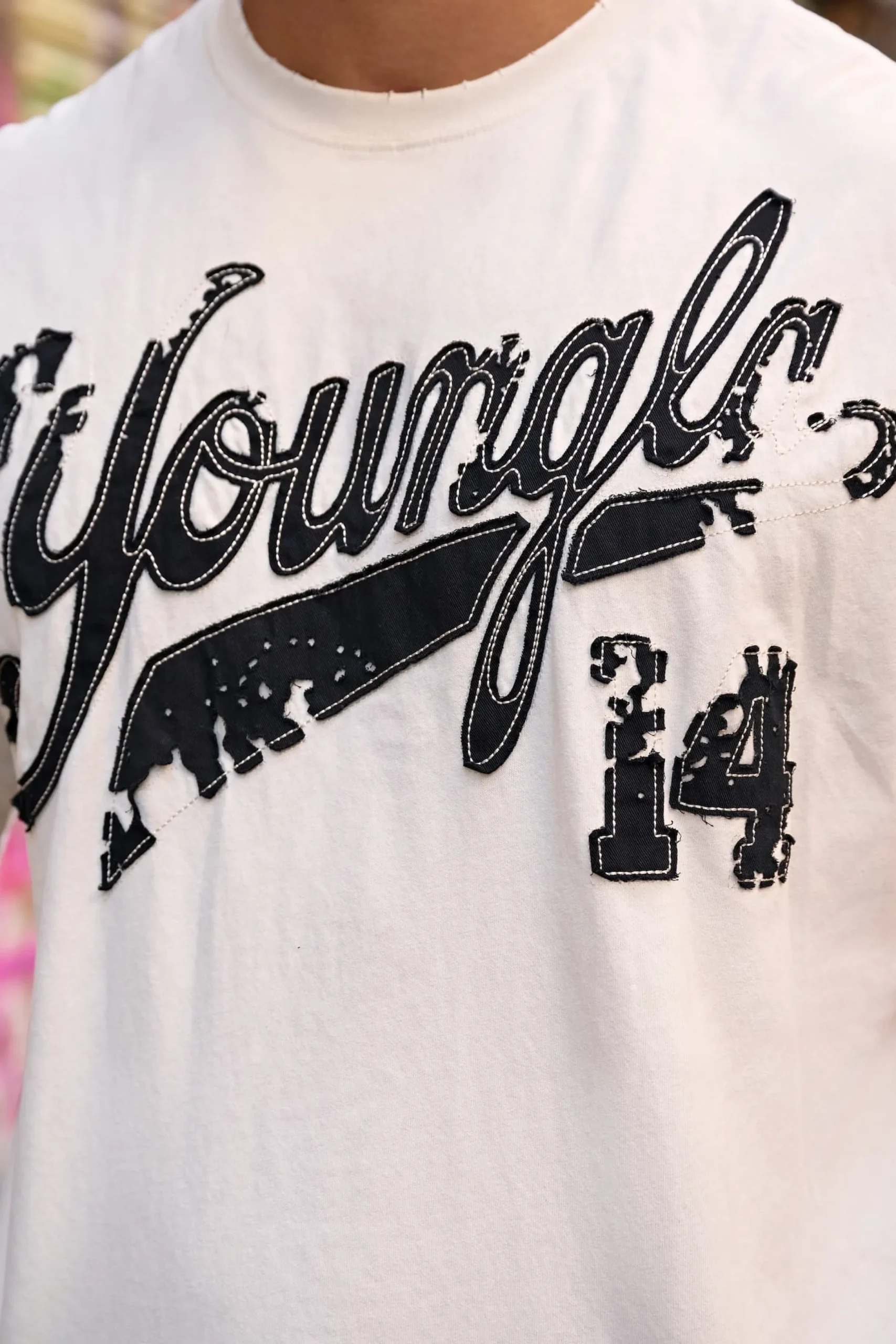 4182 - Distressed Script Tees