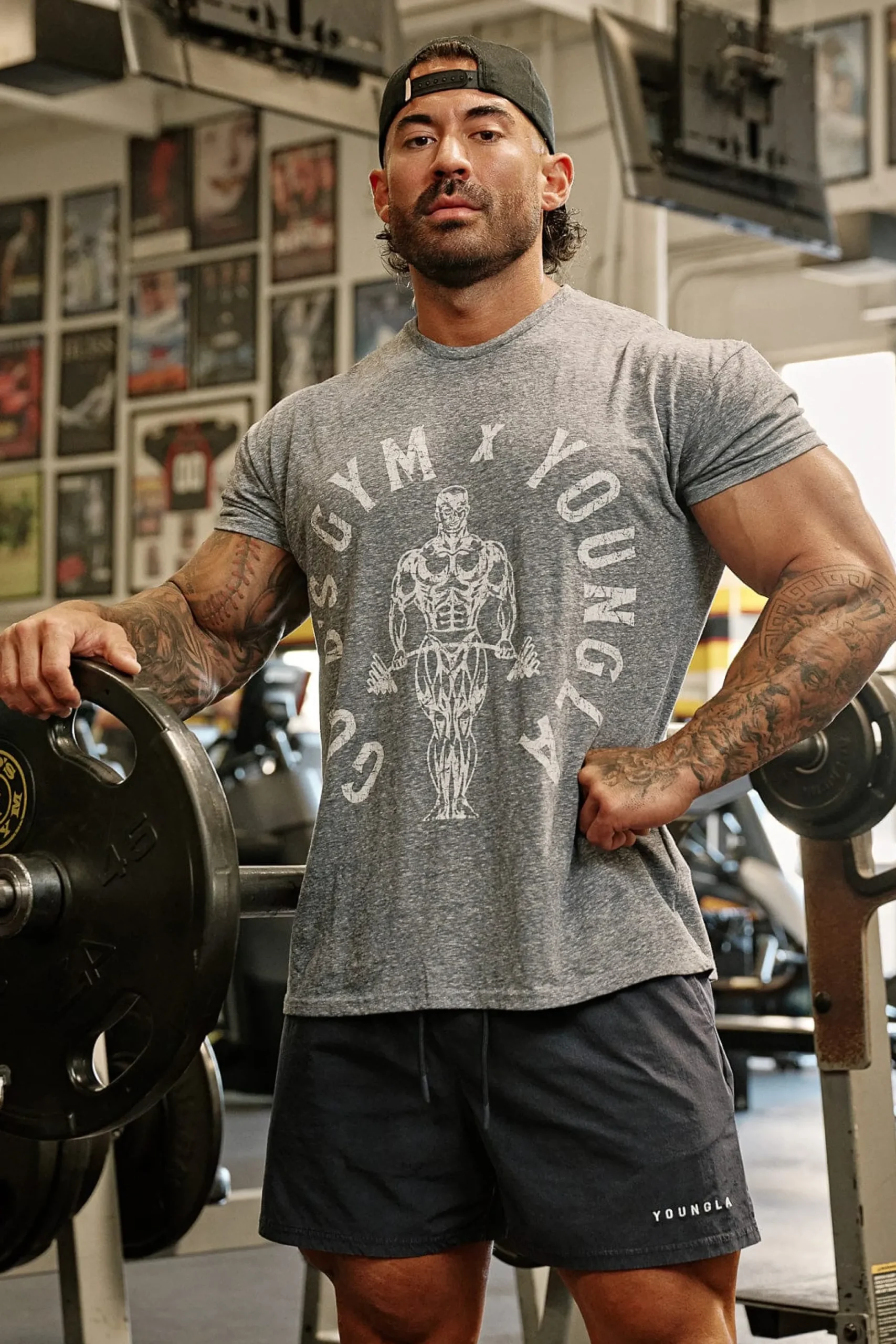 4206 - Gold's Gym Heather Tees