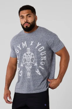 4206 - Gold's Gym Heather Tees