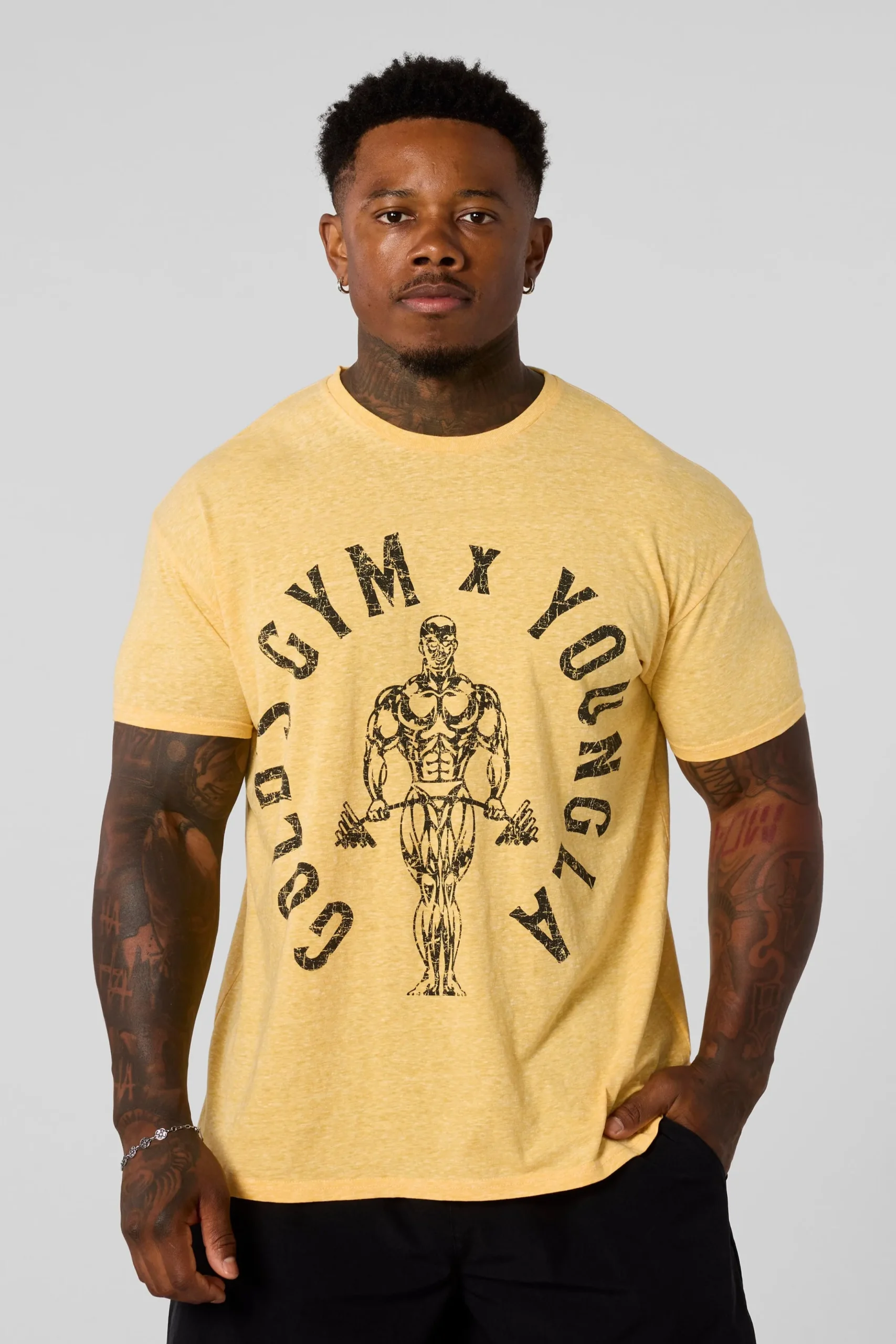 4206 - Gold's Gym Heather Tees