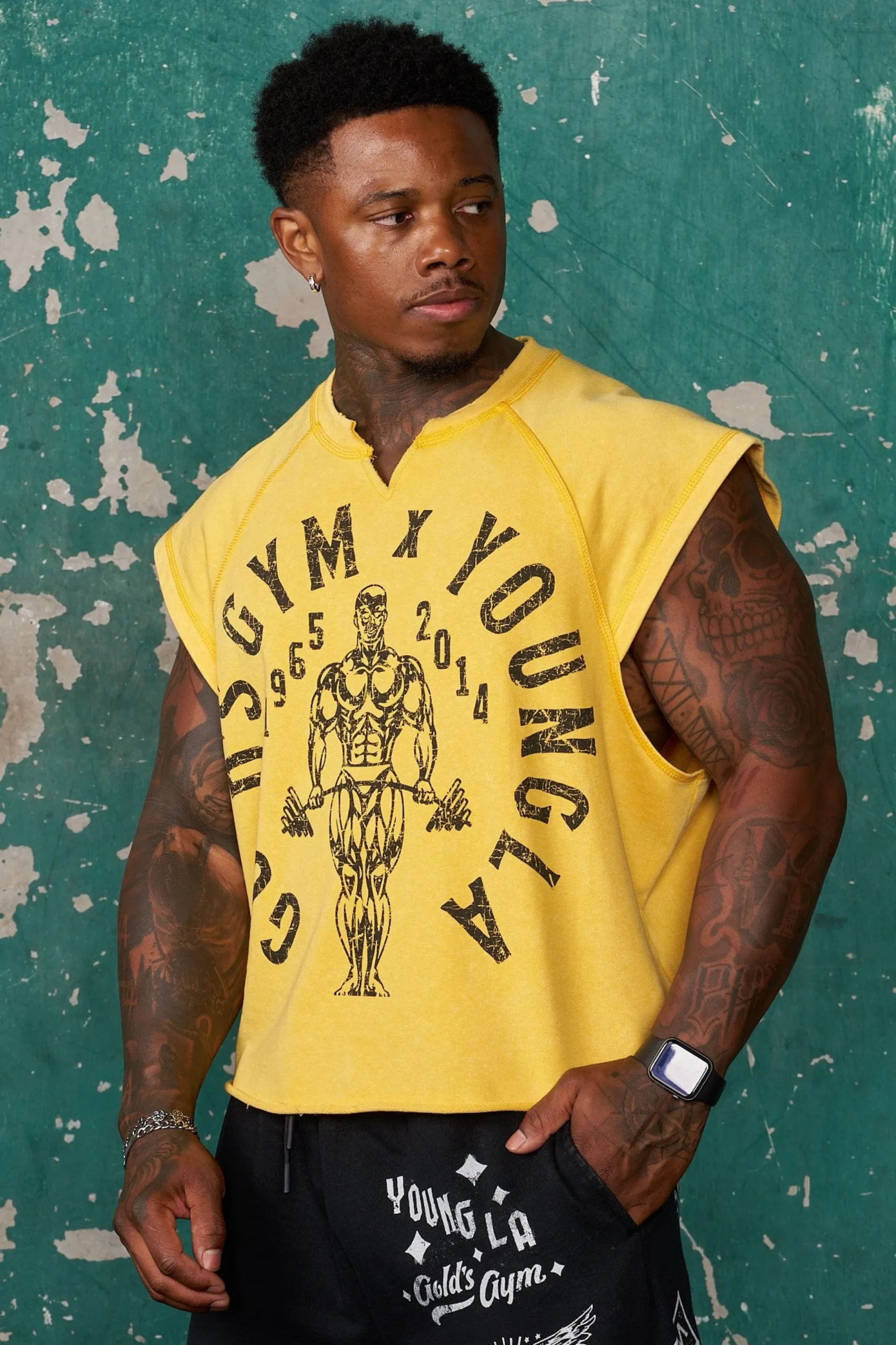 5069 - Golds Gym Vintage Cut Offs