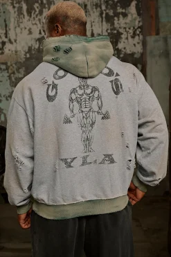 5168 - Gold's Iron Legacy Distress Hoodies