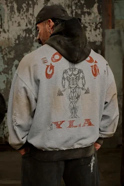 5168 - Gold's Iron Legacy Distress Hoodies