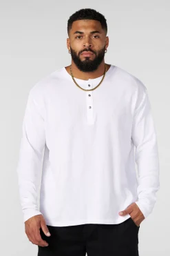 8034 - Henley Thermal Longsleeves