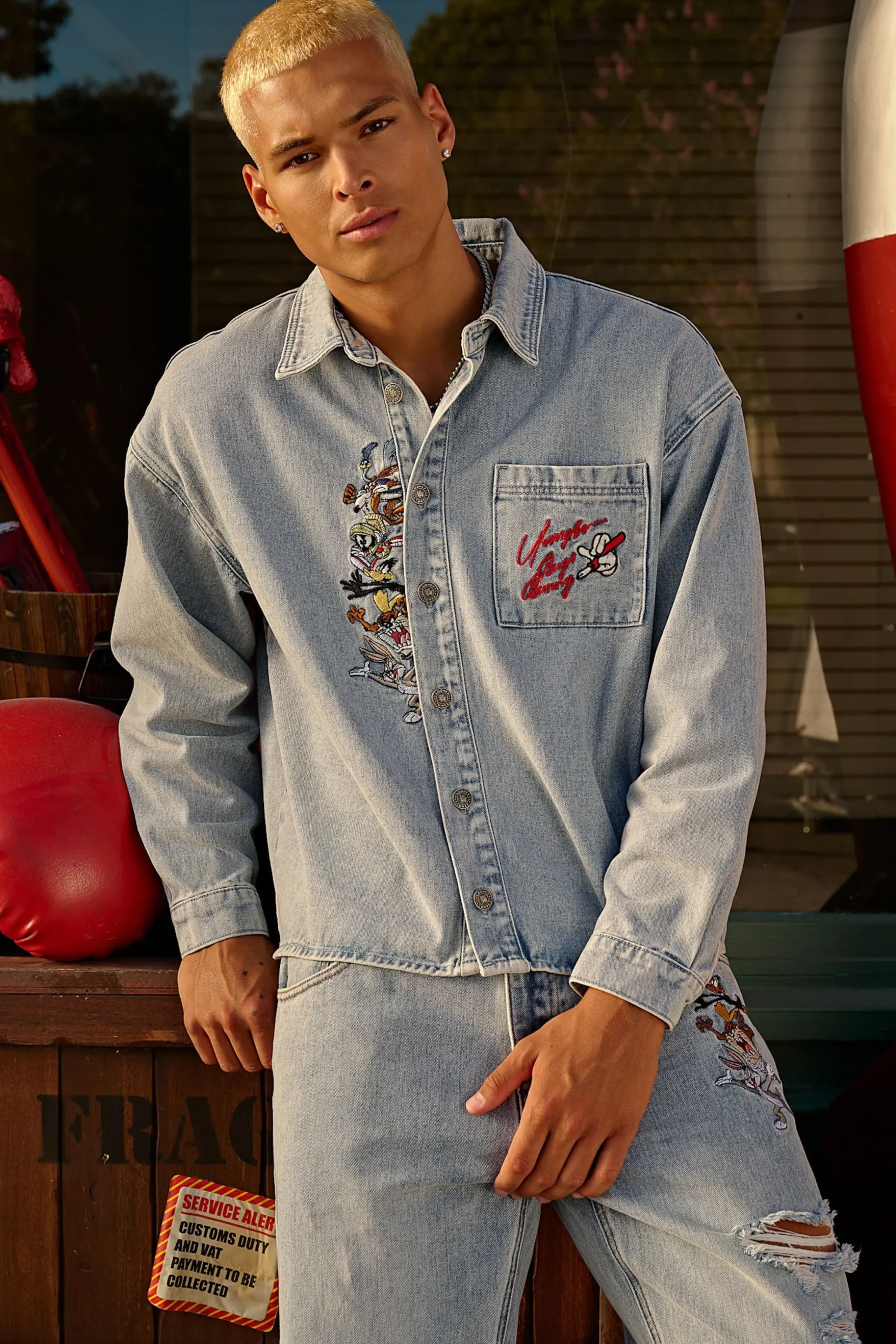 8112 - Looney Tunes Denim Shirt