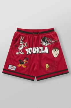 1071 - Looney Tunes Embroidered Patch Shorts
