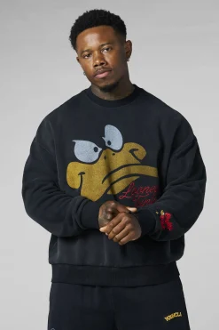 5255 - Looney Tunes Face Crewnecks