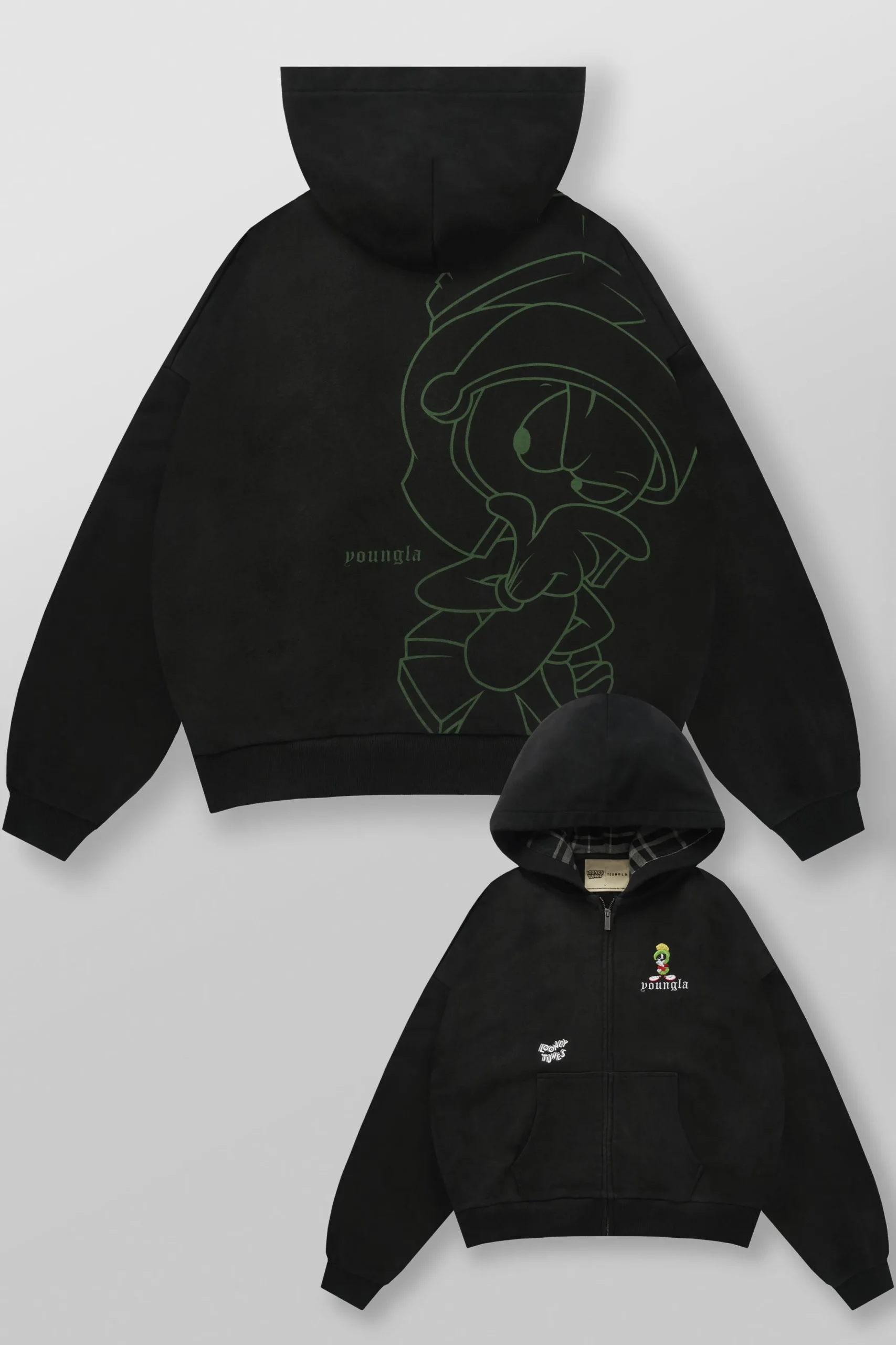 5257 - Looney Tunes Plaid Zip-Ups
