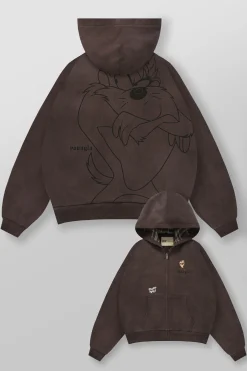 5257 - Looney Tunes Plaid Zip-Ups