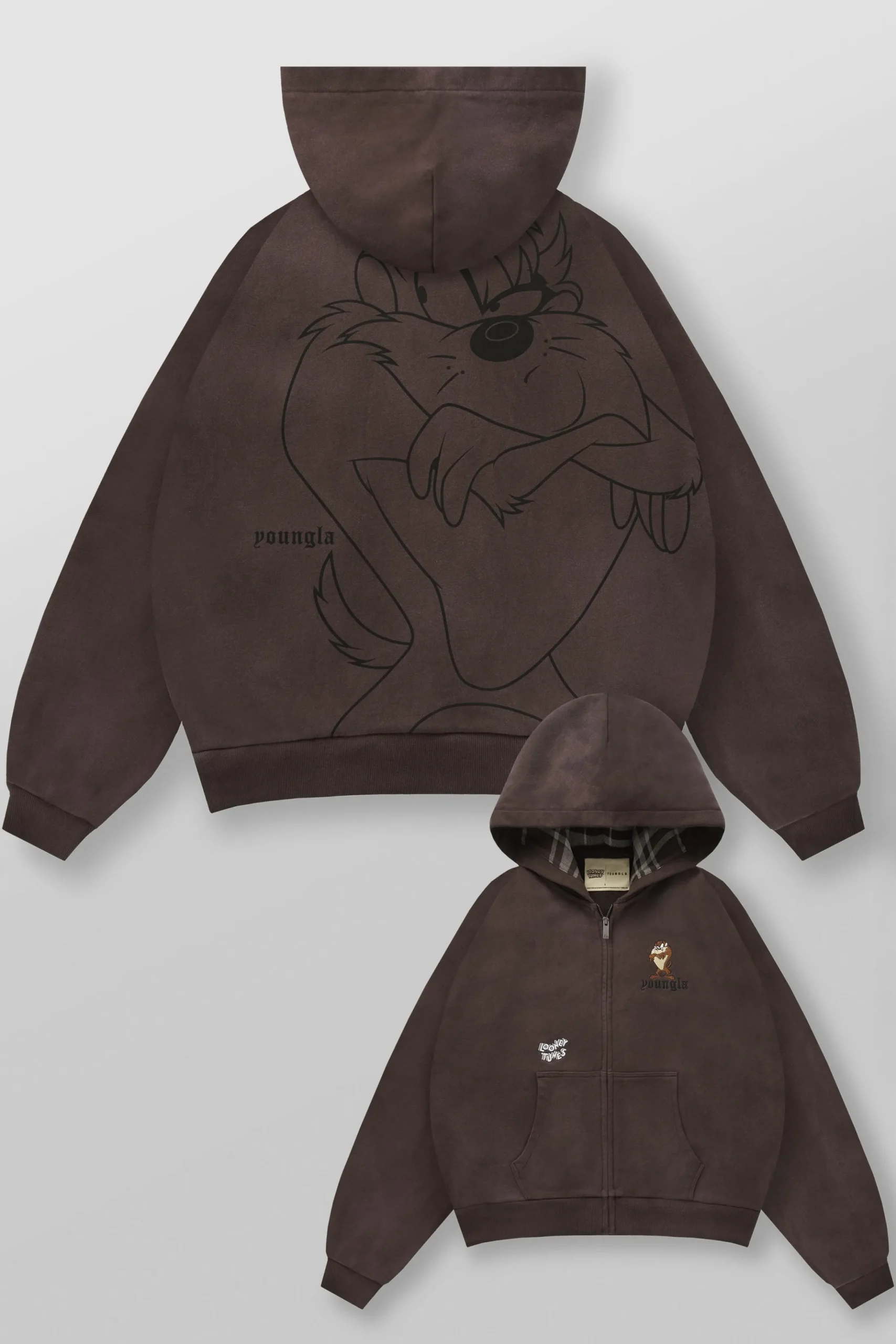 5257 - Looney Tunes Plaid Zip-Ups