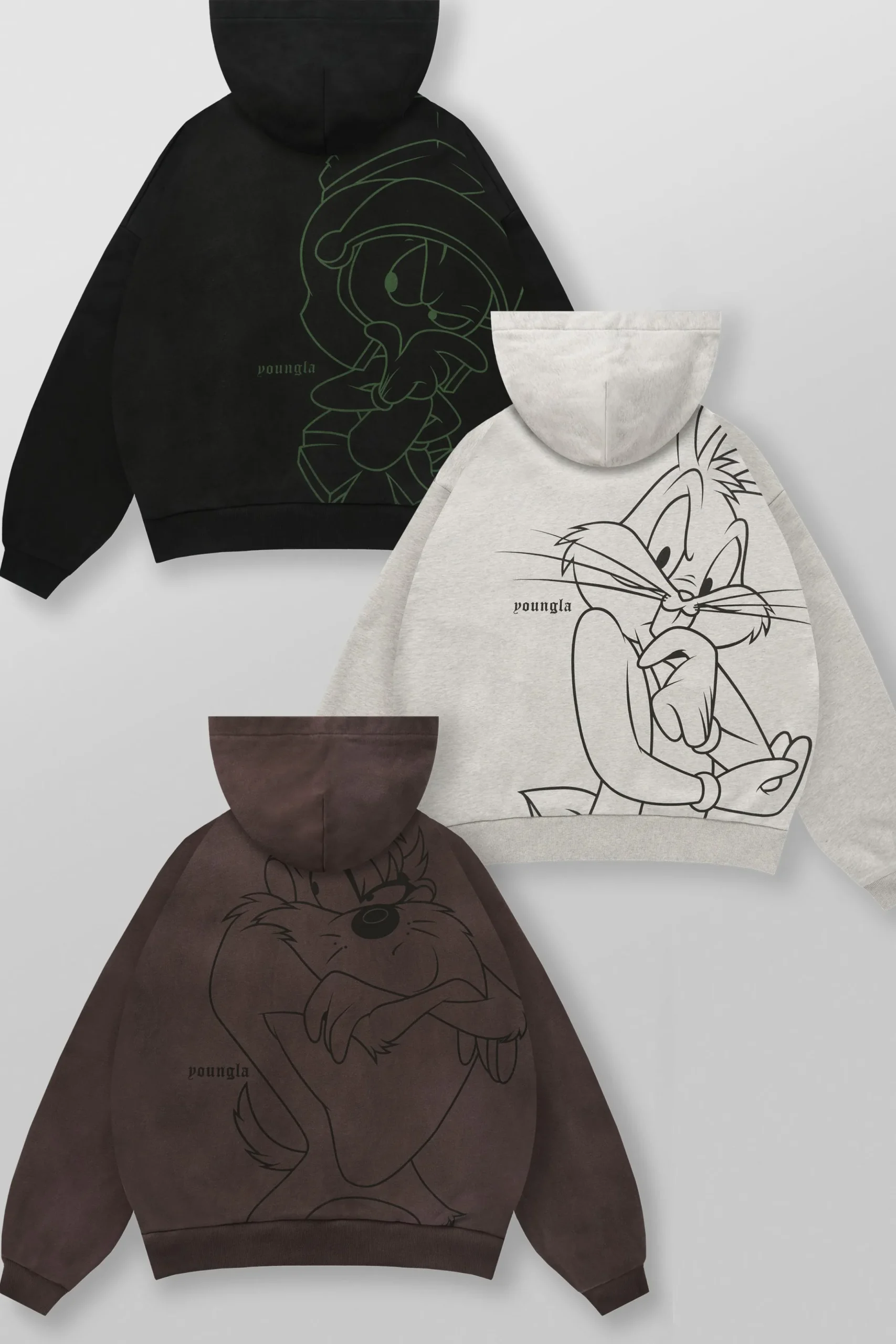 5257 - Looney Tunes Plaid Zip-Ups