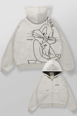5257 - Looney Tunes Plaid Zip-Ups