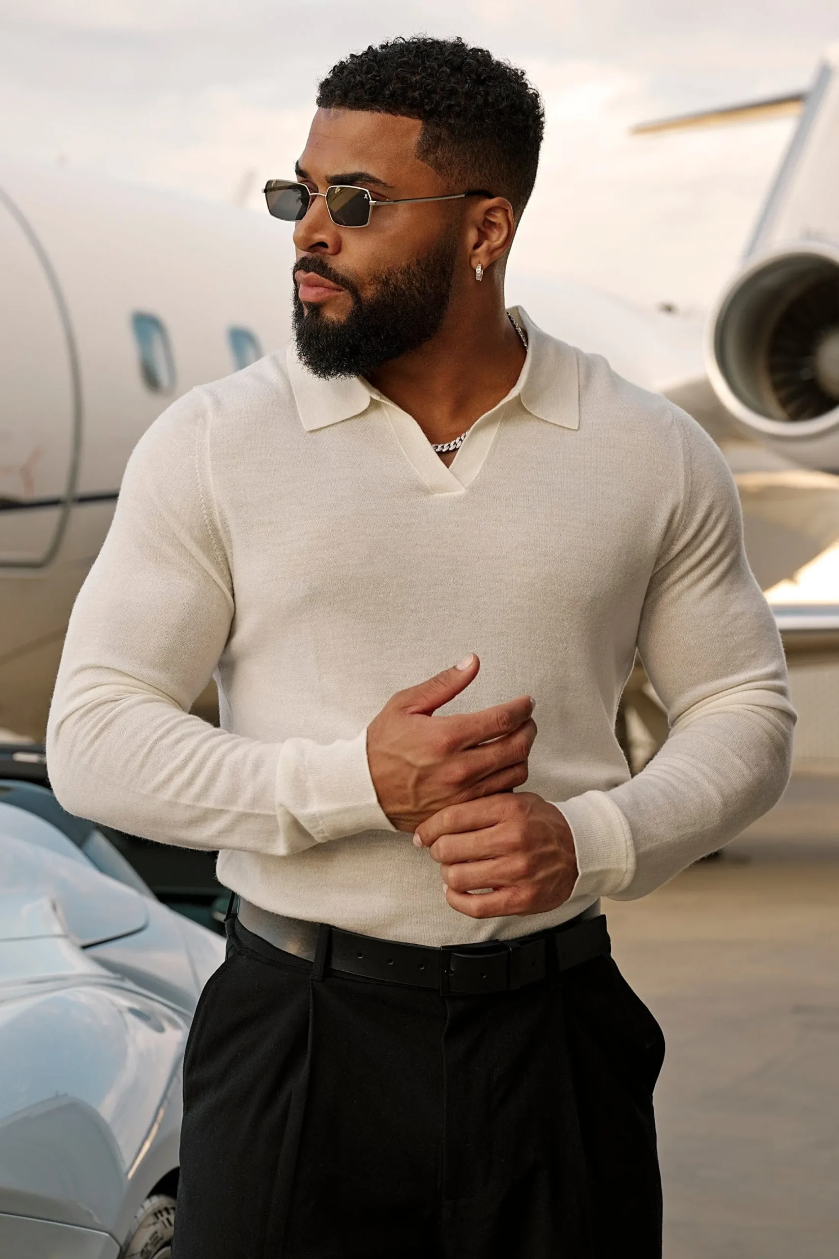 8018 - Monaco Wool Longsleeve Polo