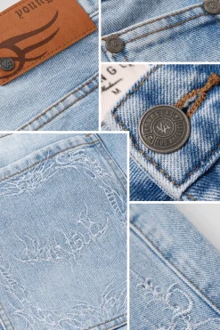 1025 - Phantom Embroidery Jorts