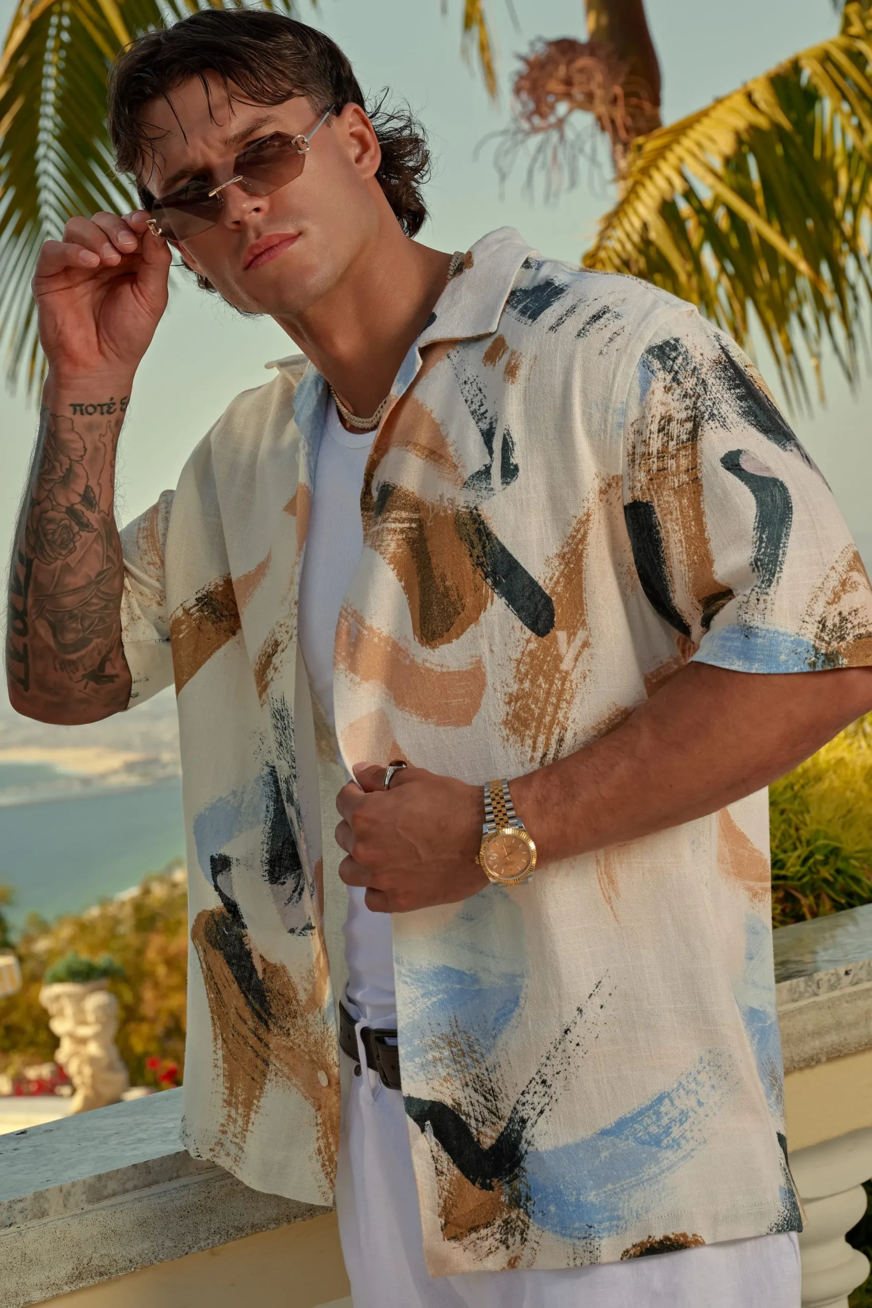 4087 - Riviera Art Button-Ups