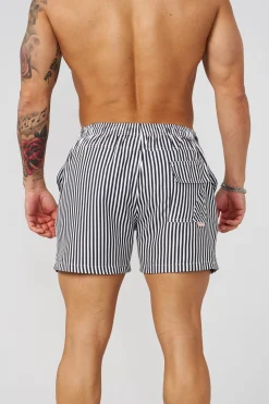 1056 - Striped Swim Shorts
