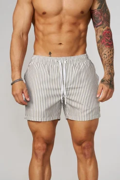 1056 - Striped Swim Shorts