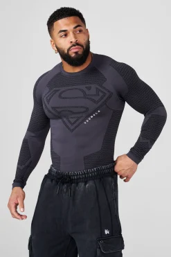 8066 - Superman Compression Longsleeves