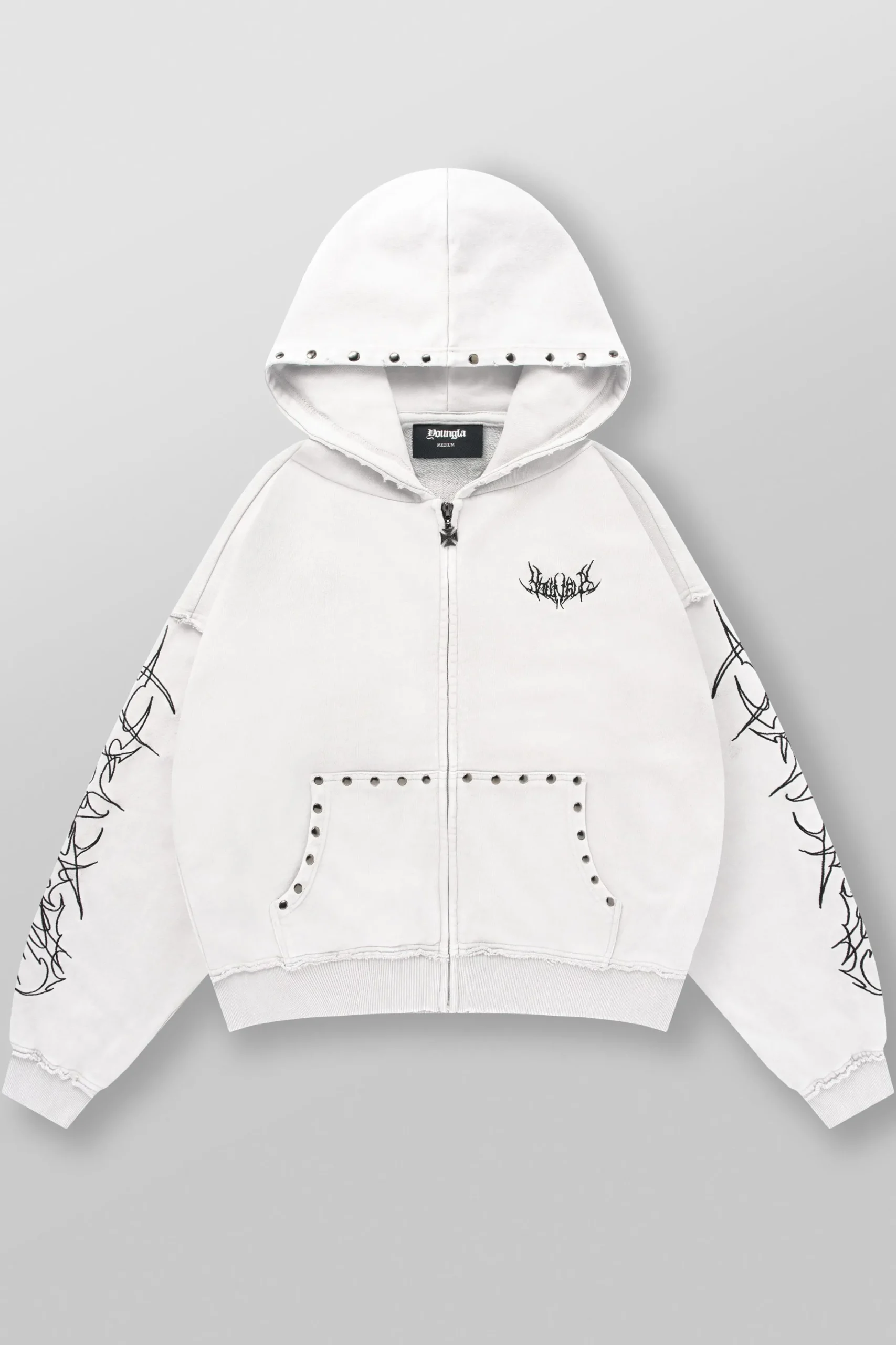 5232 - Tribal Stud Zip-Ups