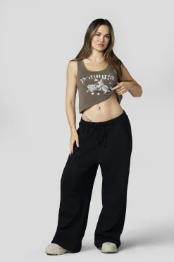 W4119 Crop Graphic tank
