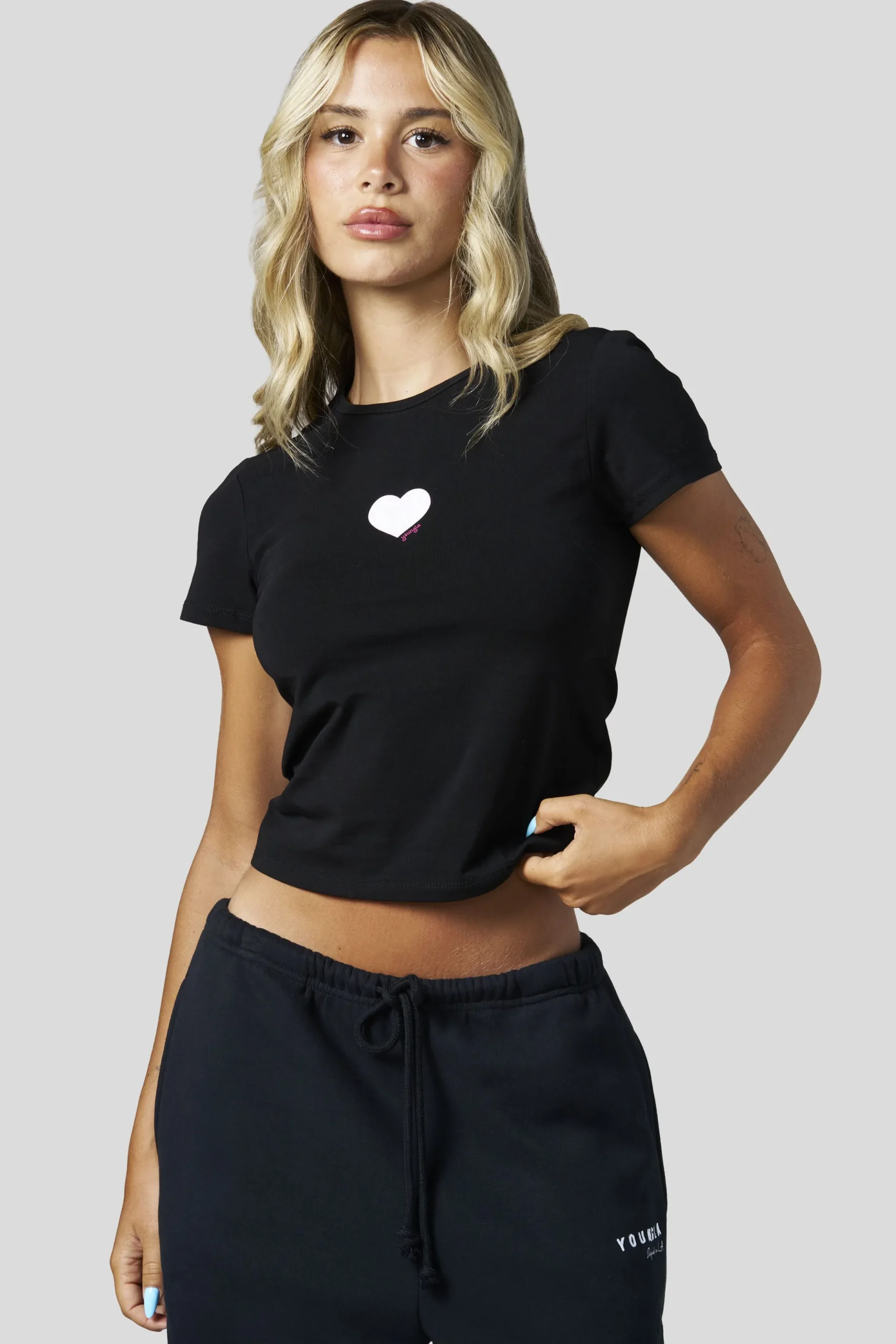 W4336 gym girl baby Tee