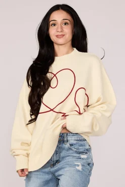 W5220 Hearts Sweater