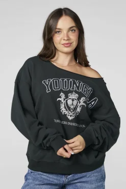 W5158 - Off-shoulder Pullover