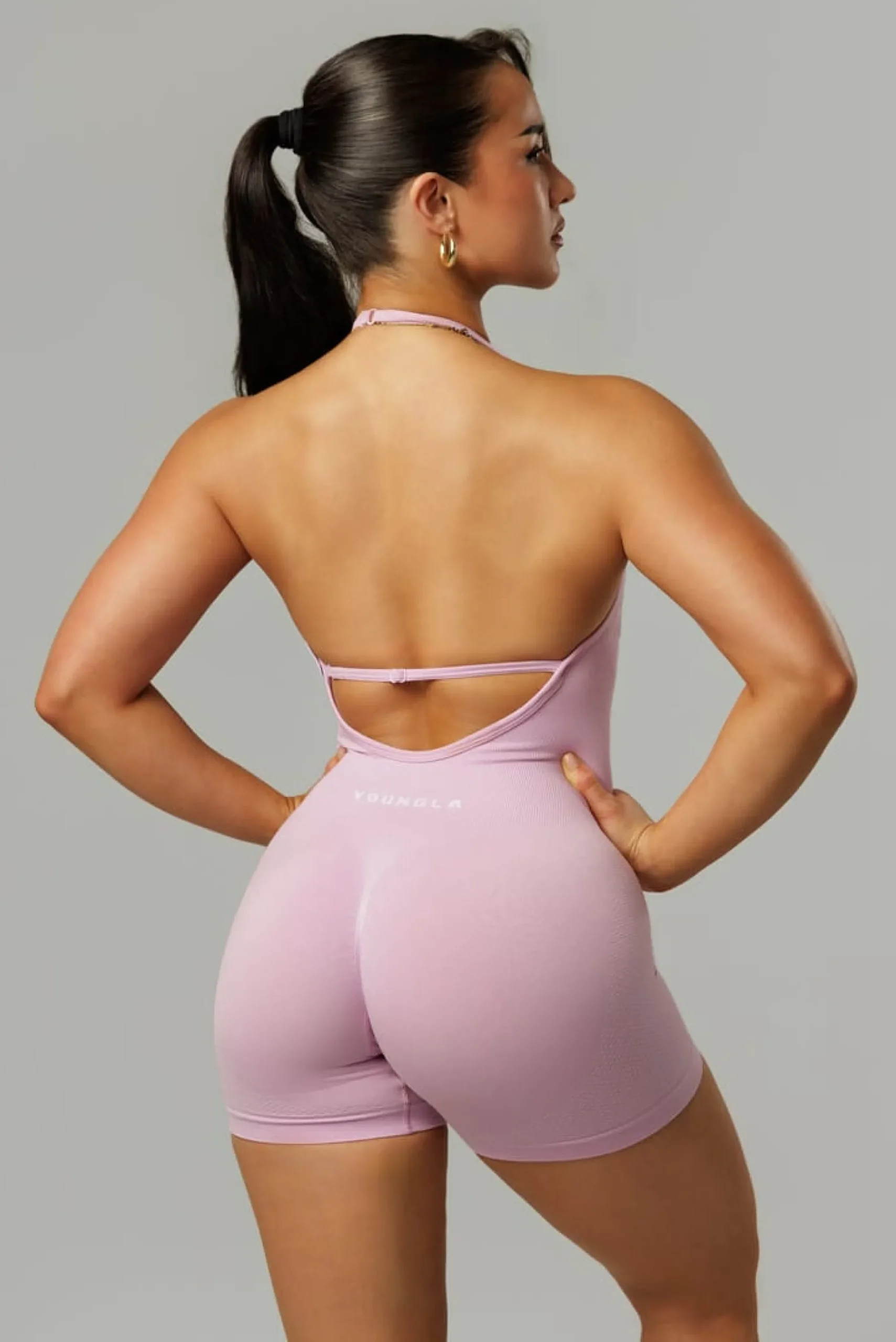 W7007 Pulse Seamless Halter Romper
